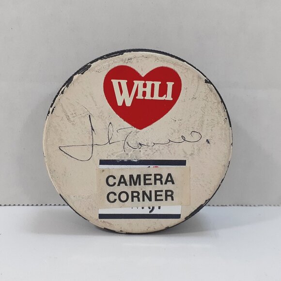 New York Islanders John Tonelli Signed Hockey Puck Autograph WHLI 104.7 FM Radio - Picture 1 of 6